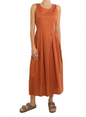Vestito in cotone con zip e fiocco sul retro "Kelly"